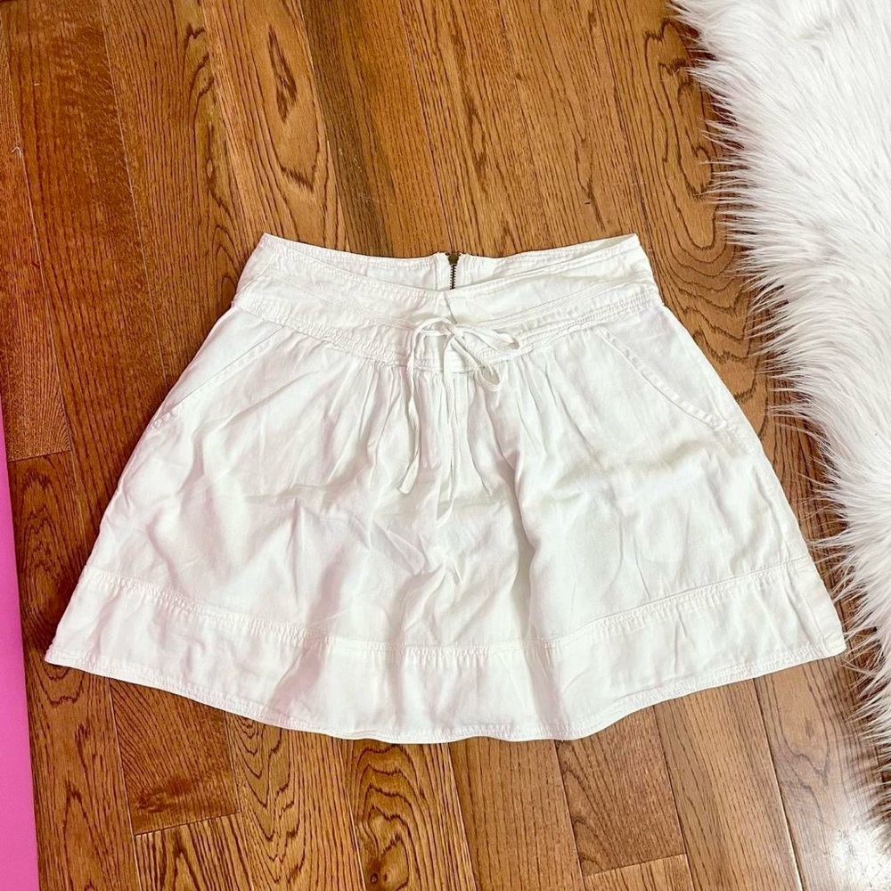 Vintage Y2K white cotton mini skirt 🌸 by Camaieu